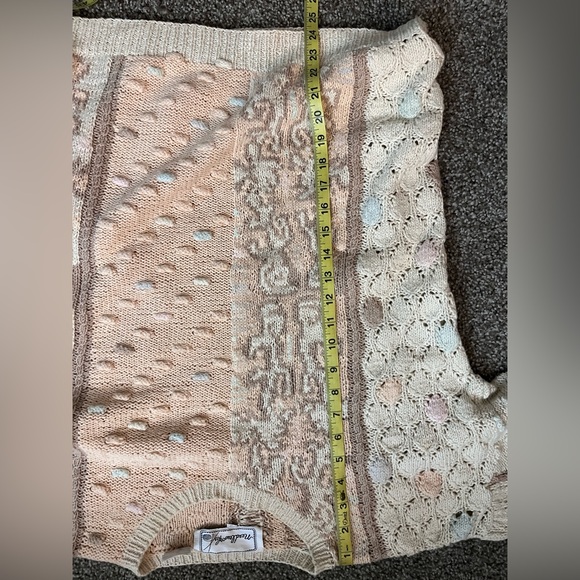 Pastel needleworks vintage chunky sweater size small check measurements - Picture 4 of 4